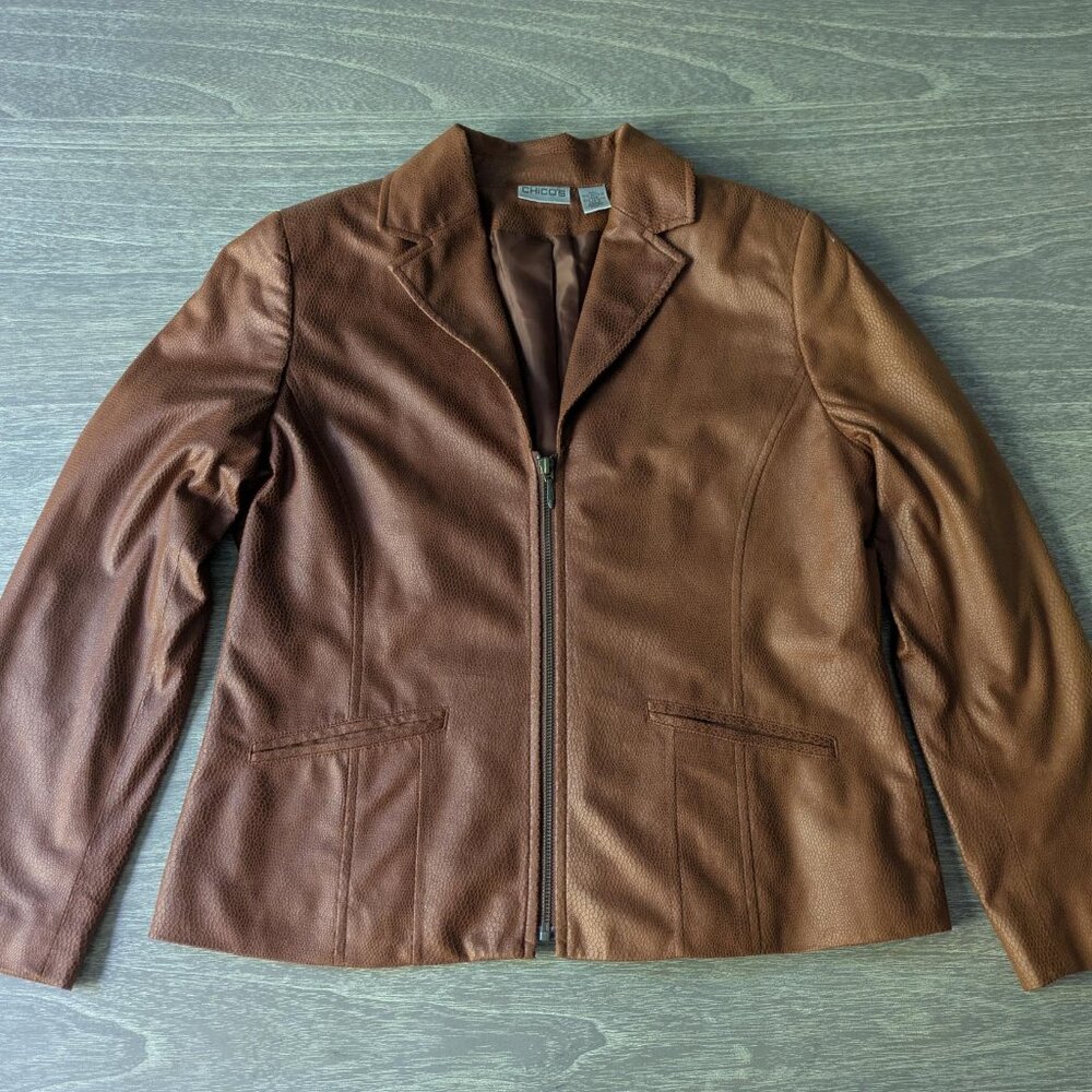 Chico's Reptile Textured Jacket